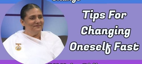 the change english positive change motivation video show image with bk usha didi