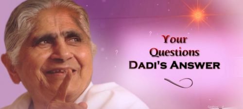 your question dadi answer show image with dadi janki ji